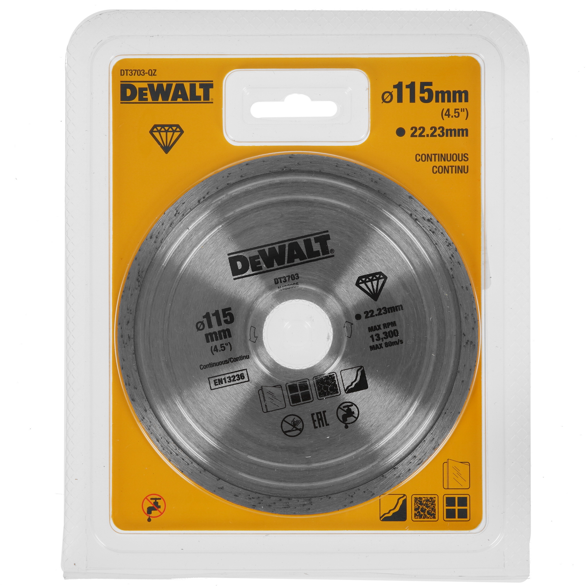 Диск алмазный DeWalt DT3703-QZ 5335339 STDN-0071220