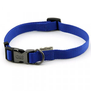 ПР0041962 Ошейник для собак 20x350-550мм нейлон Синий Great&Small