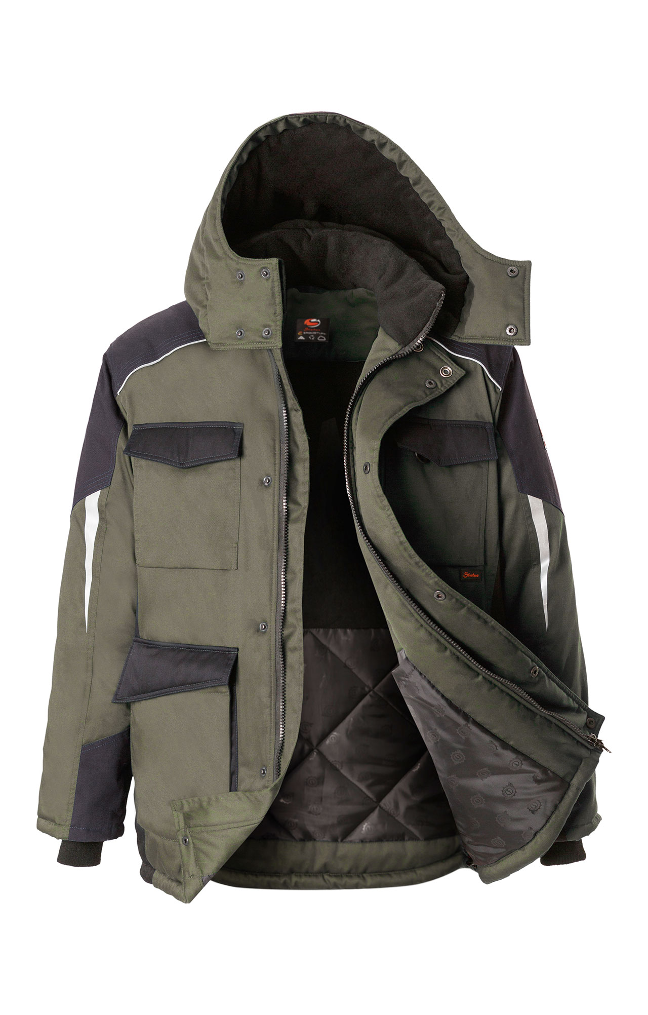 5037891 Костюм утепленный серый хаки графит STATUS  Зимняя спецодежда  размер 44-46/158-164  - Вид №4