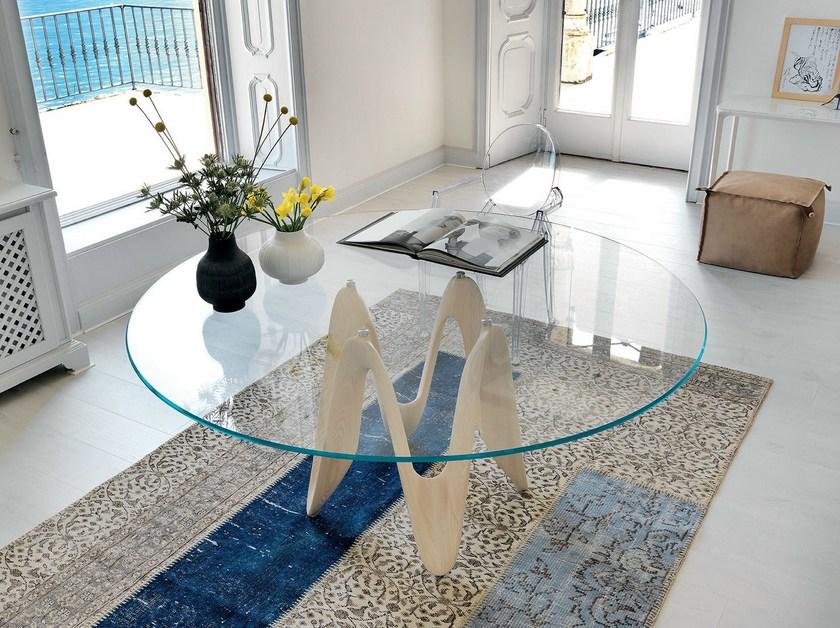 Sovet italia Круглый стеклянный стол Lambda sun-id-1428094 - Вид №6