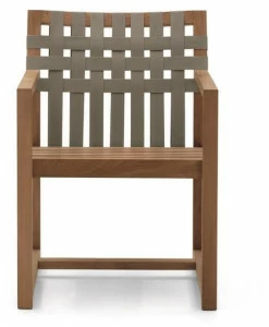 RODA Садовый стул из тика с подлокотниками Network