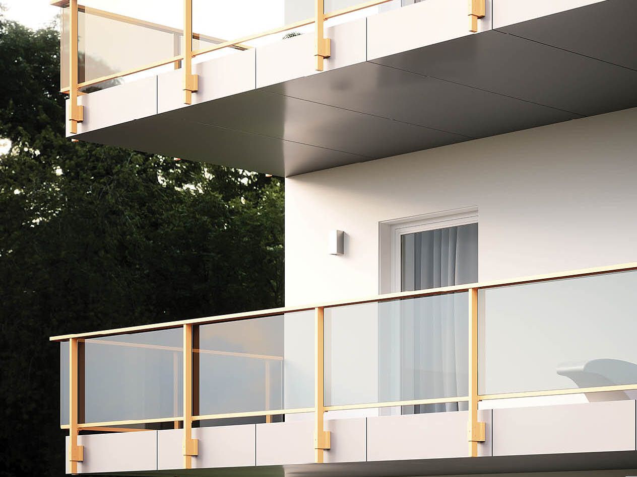 Перила из алюминия и стекла FARAONE Maior Evo ARCH-00105448