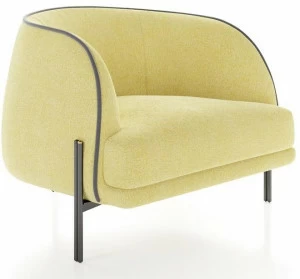 Liu Jo Living Collection Кресло с обивкой из ткани с подлокотниками Ceci est un caillou Cl1pno