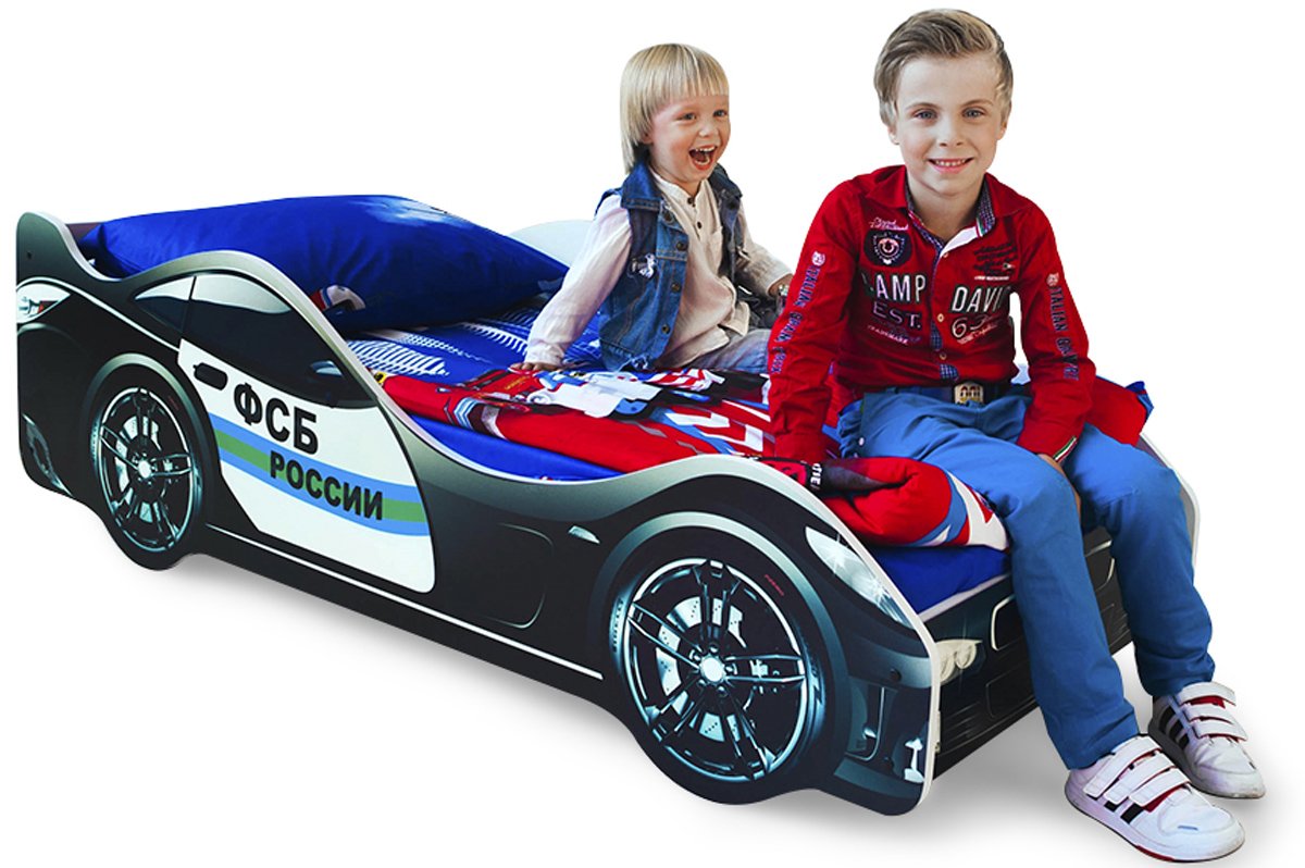 Детская кровать-машина "ФСБ" БЕЛЬМАРКО  326745 Черный Santreyd  - Вид №3