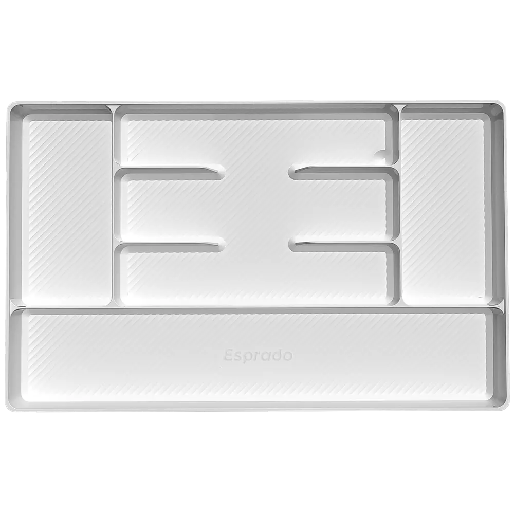Лоток для столовых приборов 6 отсеков Esprado Comfort 49x5x30 см полипропилен цвет белый 89395916 STLM-2189513 Santreyd  - Вид №1