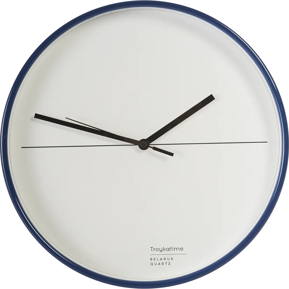 Часы настенные «Геометрия» цвет синий Ø30 см TROYKATIME STLM-2183991