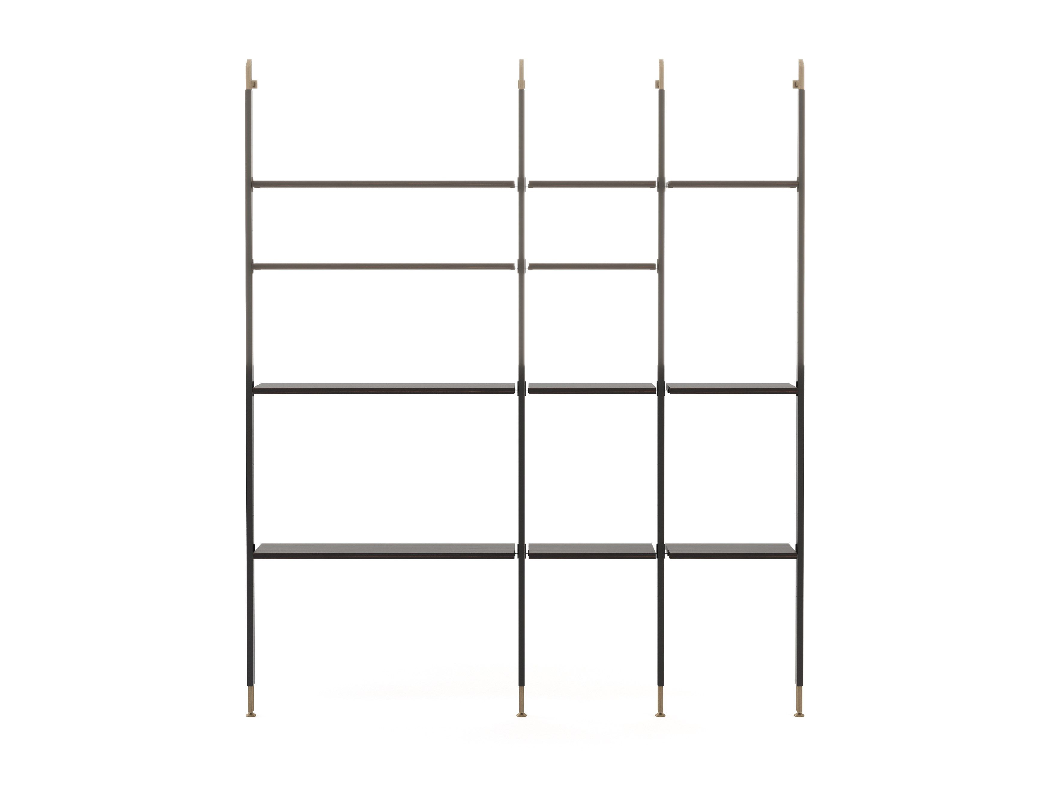 Алюминиевый книжный шкаф с креплением пол-потолок Stylish Club His &amp ARCH-00133148 - Вид №4