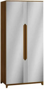 1414 Шкаф двухстворчатый с зеркалами Сканди Грей R-HOME