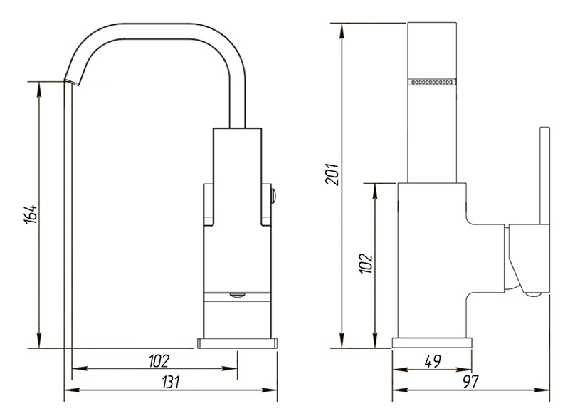 Смеситель MIGLIORE Kvant ML.KVT-2724 для биде ML.KVT-2724.CR - Вид №1