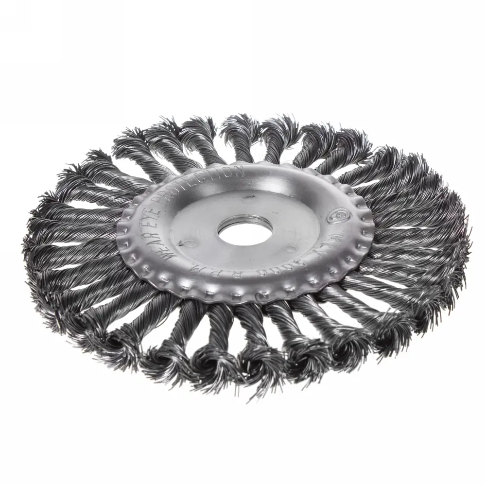 Щетка для УШМ плоская из крученой проволоки Matrix 74636 175 мм STLM-2001418