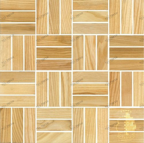 Мозаика и 3D панели из дерева Tarsi Паркет 312 Ясень Селект (Гладкая) 331х331 мм 1401100016