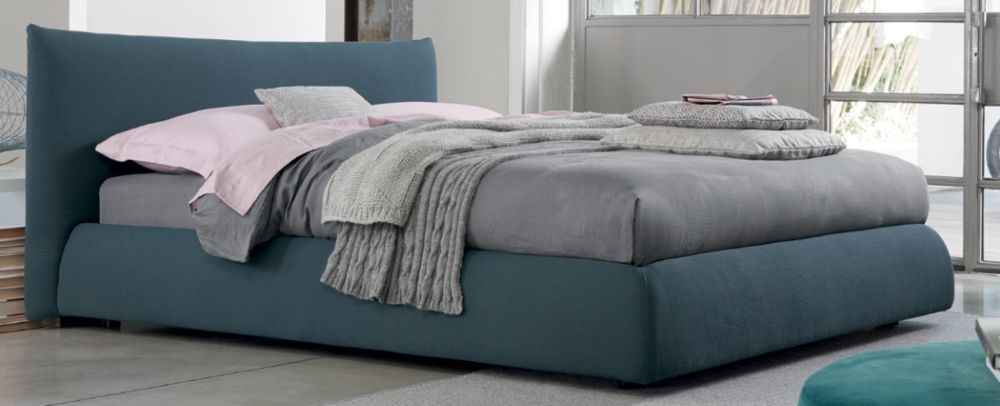 Кровать двуспальная 180х200 голубая Pillow Fit DORELAN ДИЗАЙНЕРСКИЕ 052395 Синий  - Вид №2