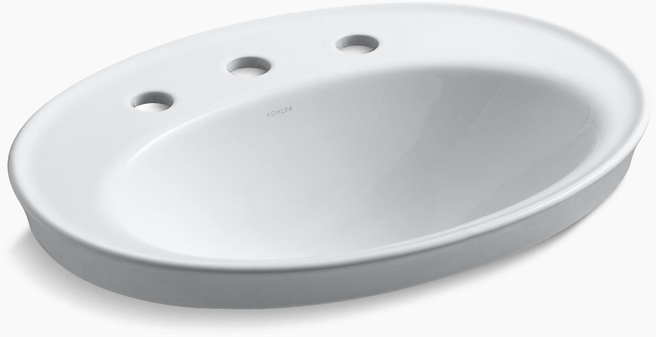 KOHLER Serif Встраиваемая раковина с 8 K-2075-8-NY  - Вид №1