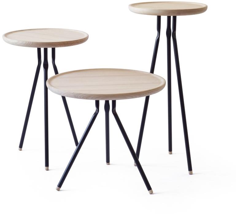 Askia Круглый высокий журнальный столик из ясеня Bend 1.t05.ah.mbk - Вид №2