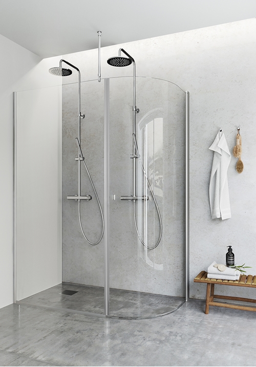 1450461 Igloo Pro J + Экран Настенный Фиксированный Прозрачное Стекло 80X80 Hafa 