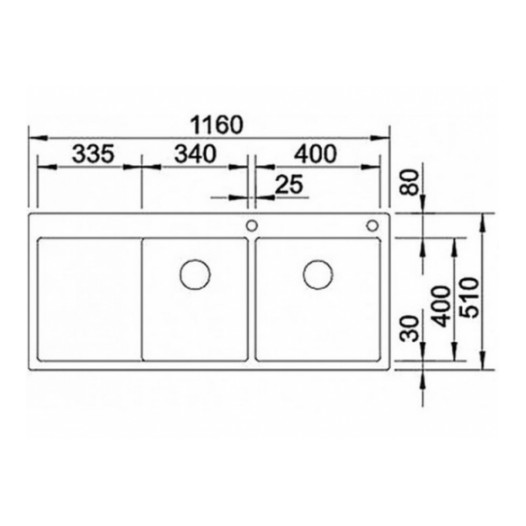 521652 Кухонная мойка Blanco Claron 8 S-IF чаша слева  Blanco Claron - Вид №4
