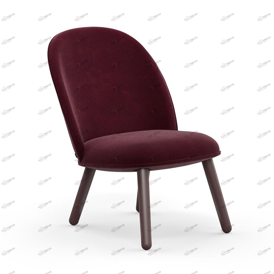 Стул Velour бордовый бархатный Normann Copenhagen 603057