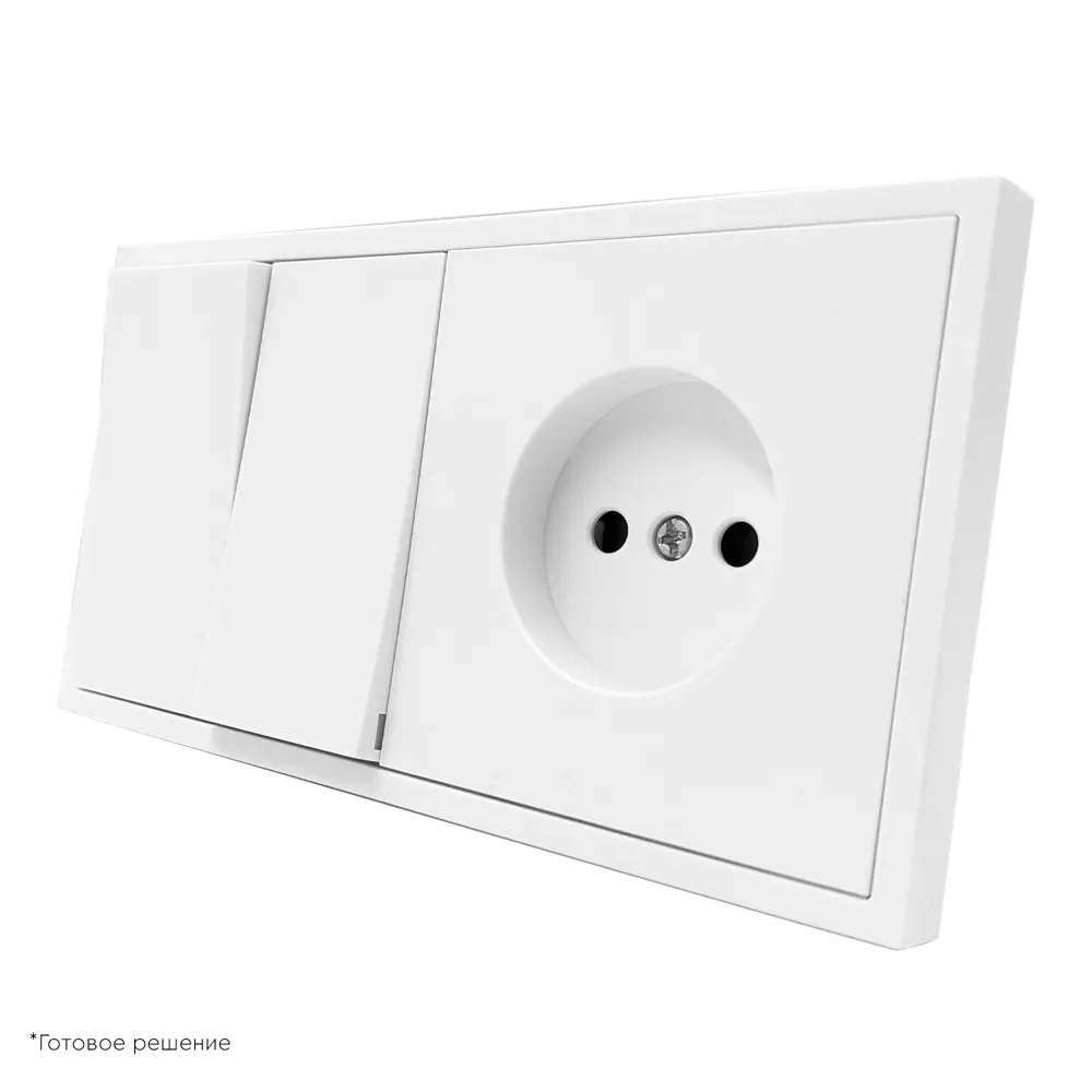 Рамка для розеток MIRKL Grace 2 поста белая 89393860 STLM-1544078 - Вид №4