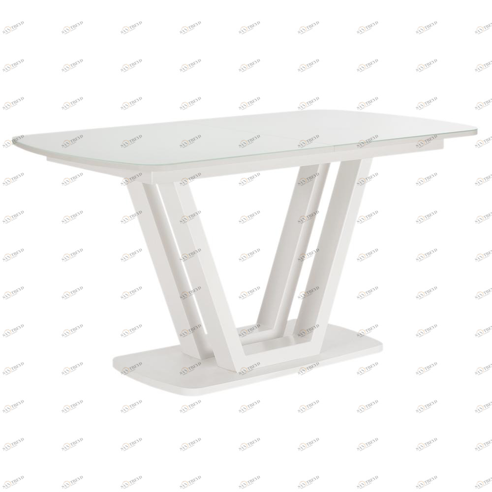 Обеденный стол раздвижной белый Leset "Каби" IMPEX  00-3967219 Белый 