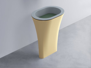 AMLA65-BR+AMPILO-MU+AMCOLO-CN Раковина Amedeo Ovale отдельностоящая cielo Enjoy + Amedeo