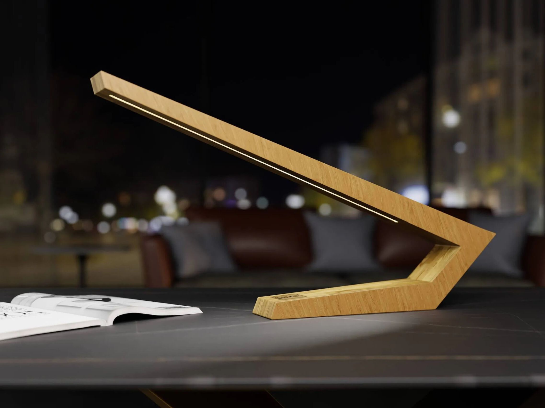 Деревянная настольная лампа Radis SPEED ARCH-00152998 - Вид №1