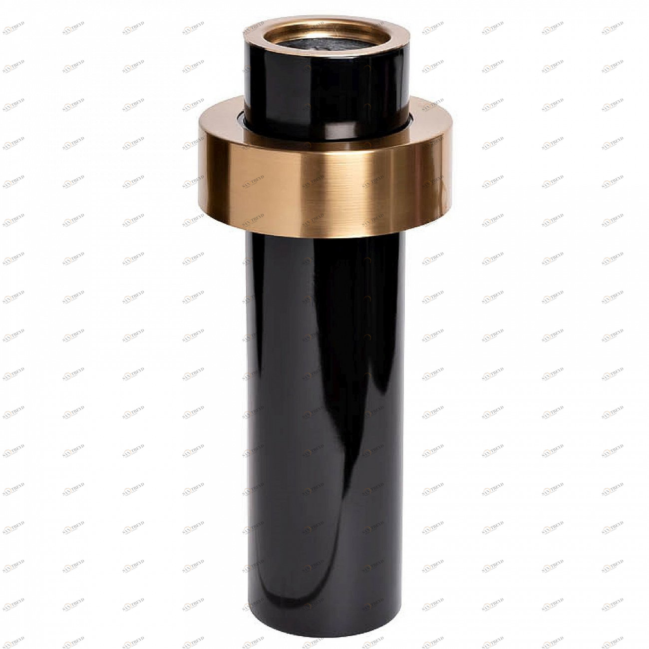 Ваза черная с золотым декором GARDA DECOR ДИЗАЙНЕРСКИЕ 266930 Черный 