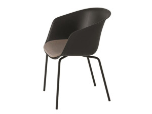 Стул из полипропилена с мягким сиденьем