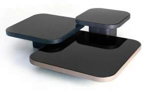 de Sede Квадратный кожаный журнальный столик для гостиной