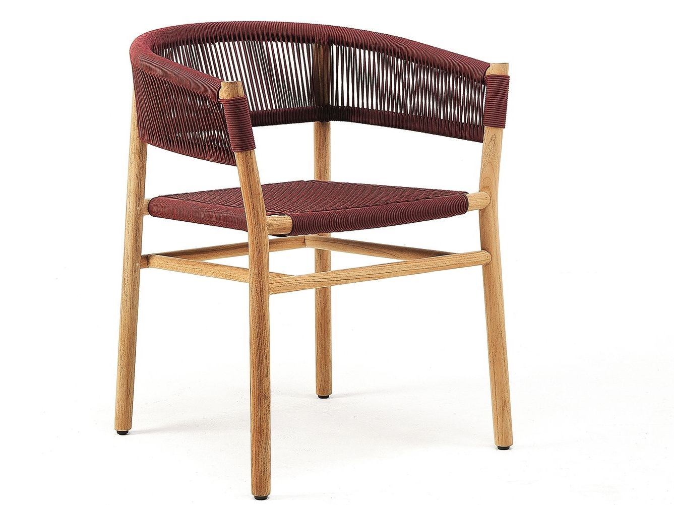 Штабелируемый садовый стул из тика и веревки Ethimo ARCH-00103677 - Вид №31