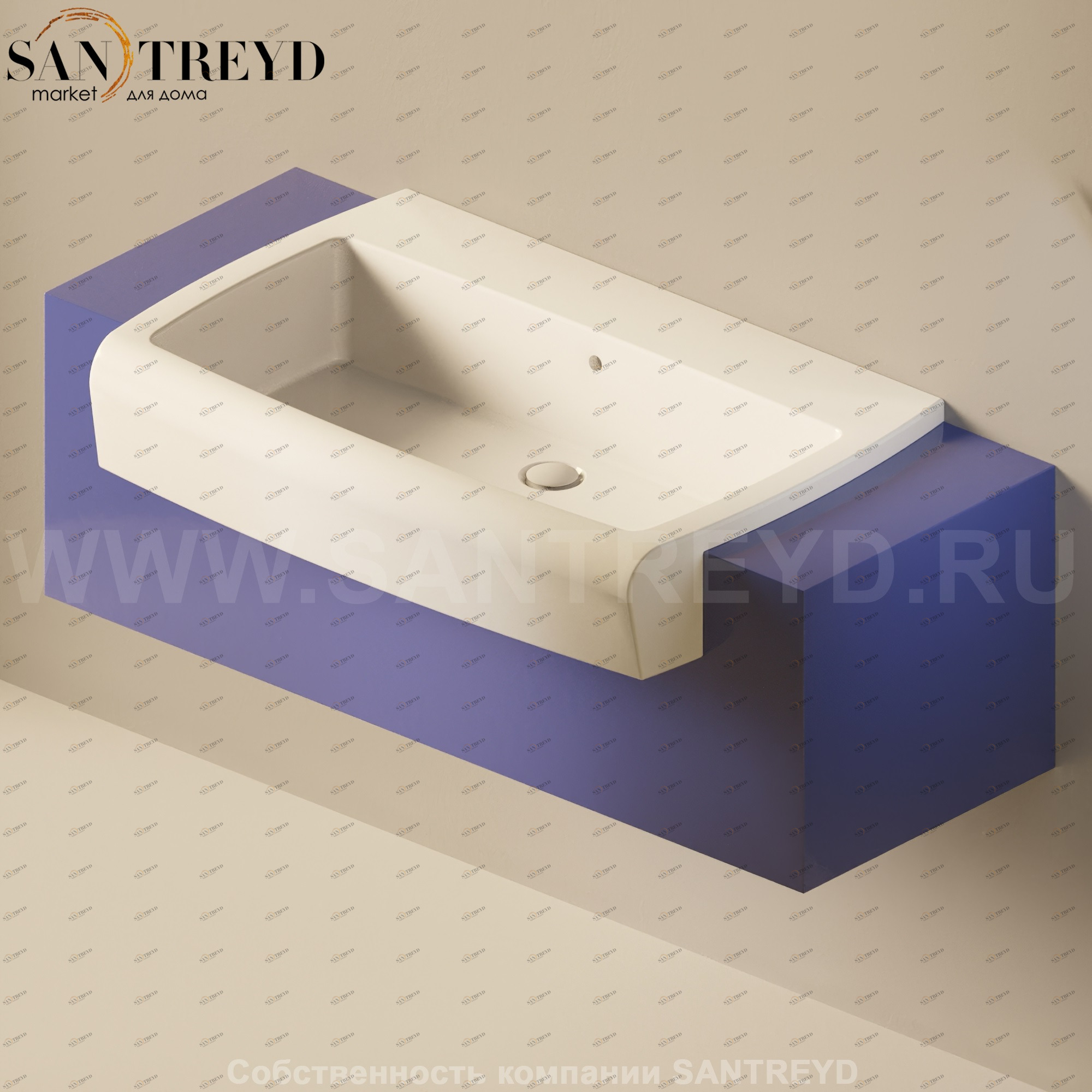 Flaminia UNA Консоль для раковины от 120 до 200 см синяя UNA90C1.5003 Ceramica Flaminia UNA90C15003