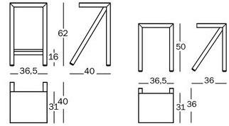 Magis Низкий садовый табурет из алюминия Bureaurama sun-id-1371610 - Вид №2