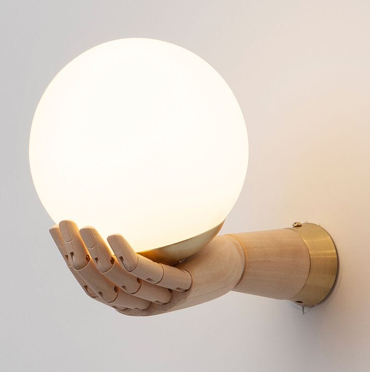 Деревянный настенный светильник ICI ET LÀ Manos ARCH-00074300 - Вид №1