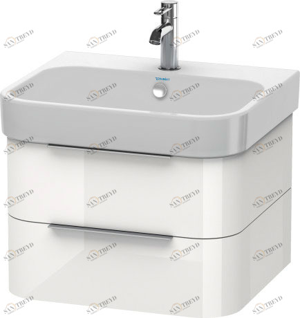 H2636302222 Happy D.2 Тумбочка подвесная Белый глянцевый декор Duravit