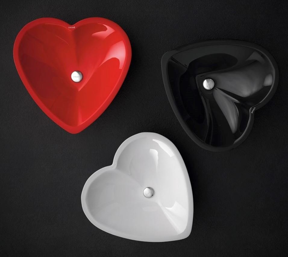 TP149-00CB00E-0000 Раковина TP149 сердце белая Creavit  - Вид №1