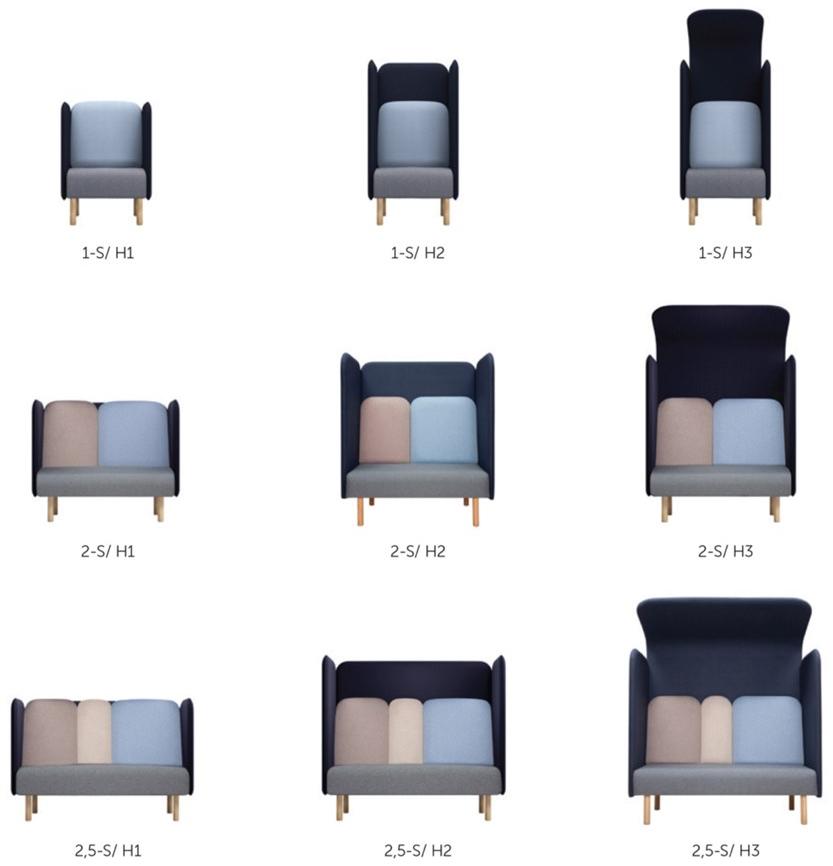 SOFTREND Мягкое кресло из ткани с высокой спинкой August sun-id-1350438 - Вид №2