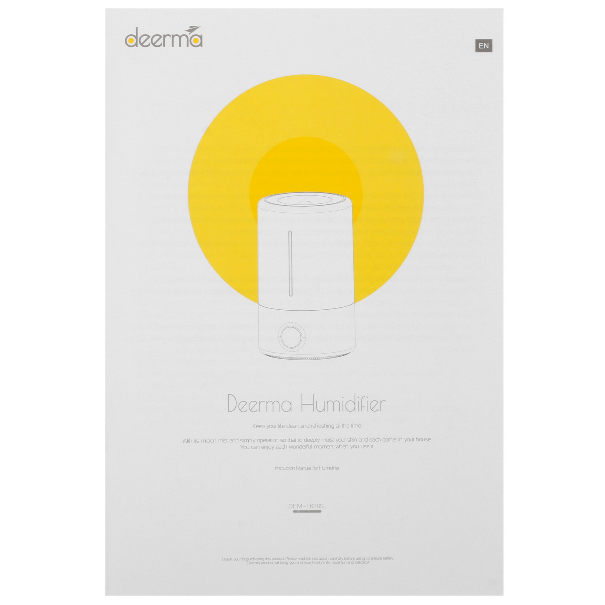 8193369 Увлажнитель воздуха Deerma Humidifier DEM-F628S STDN-0011193 - Вид №8