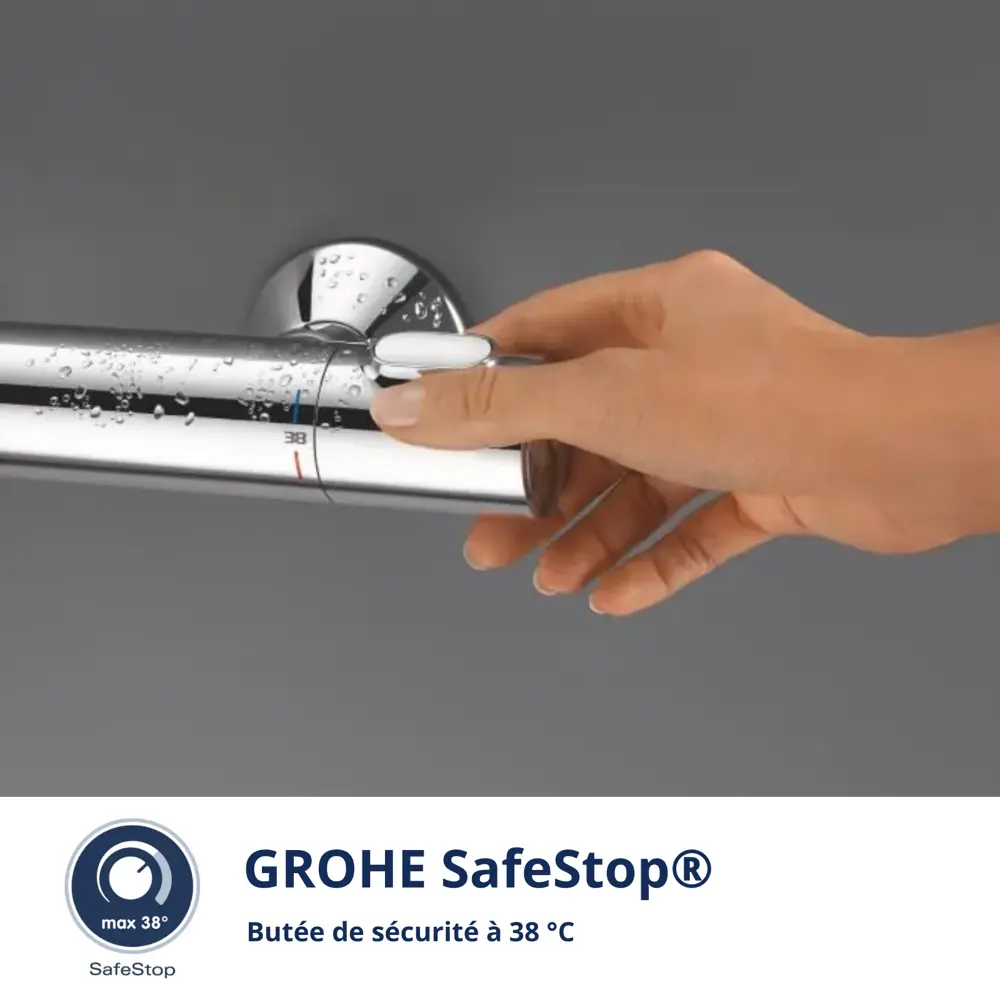Душевая стойка Grohe Vitalio Start Clova 2 режима с термостатом 82559325 STLM-2188499  - Вид №7