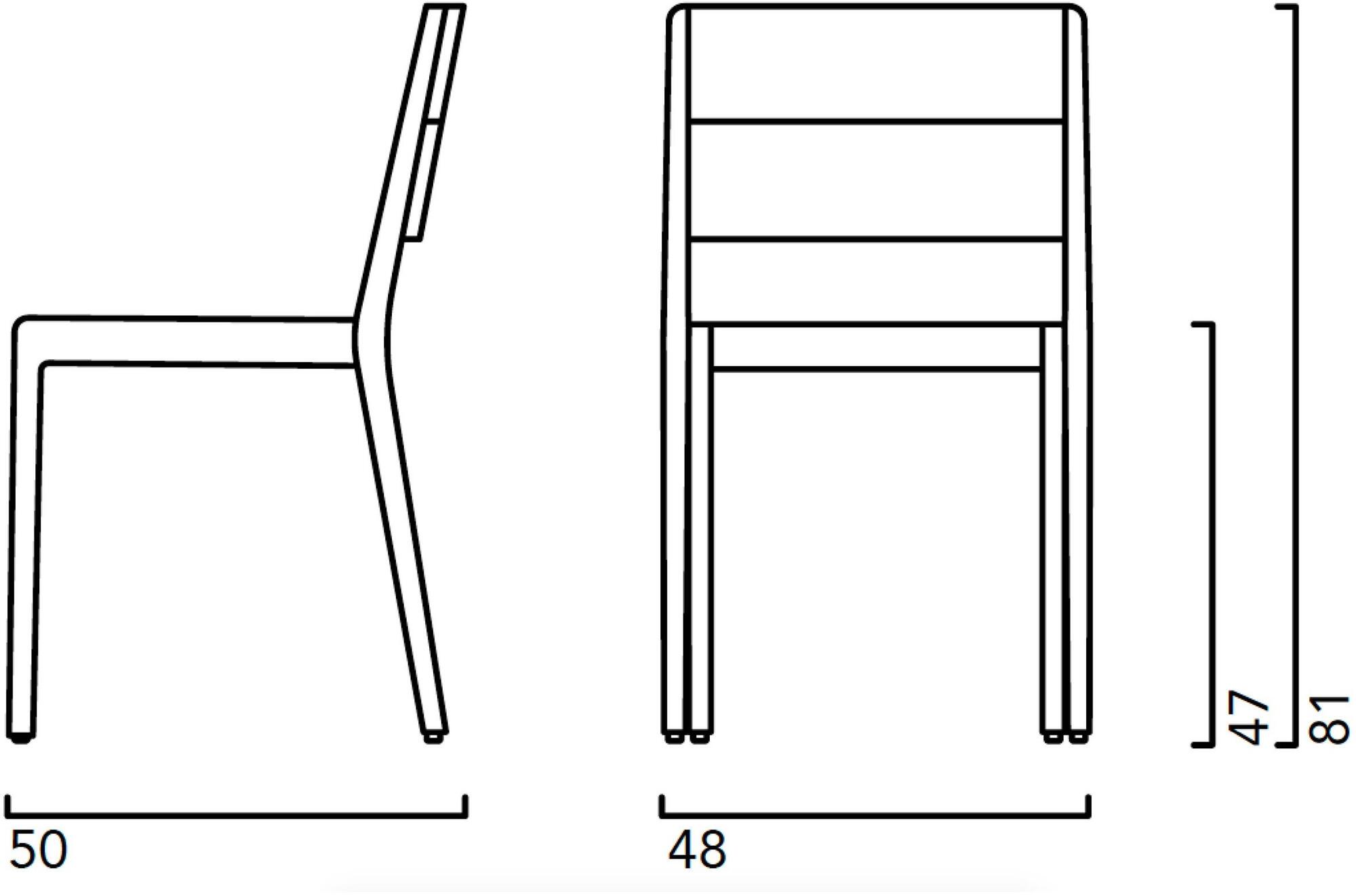 Crassevig Штабелируемый стул из массива дерева Esse sun-id-1452971 - Вид №3