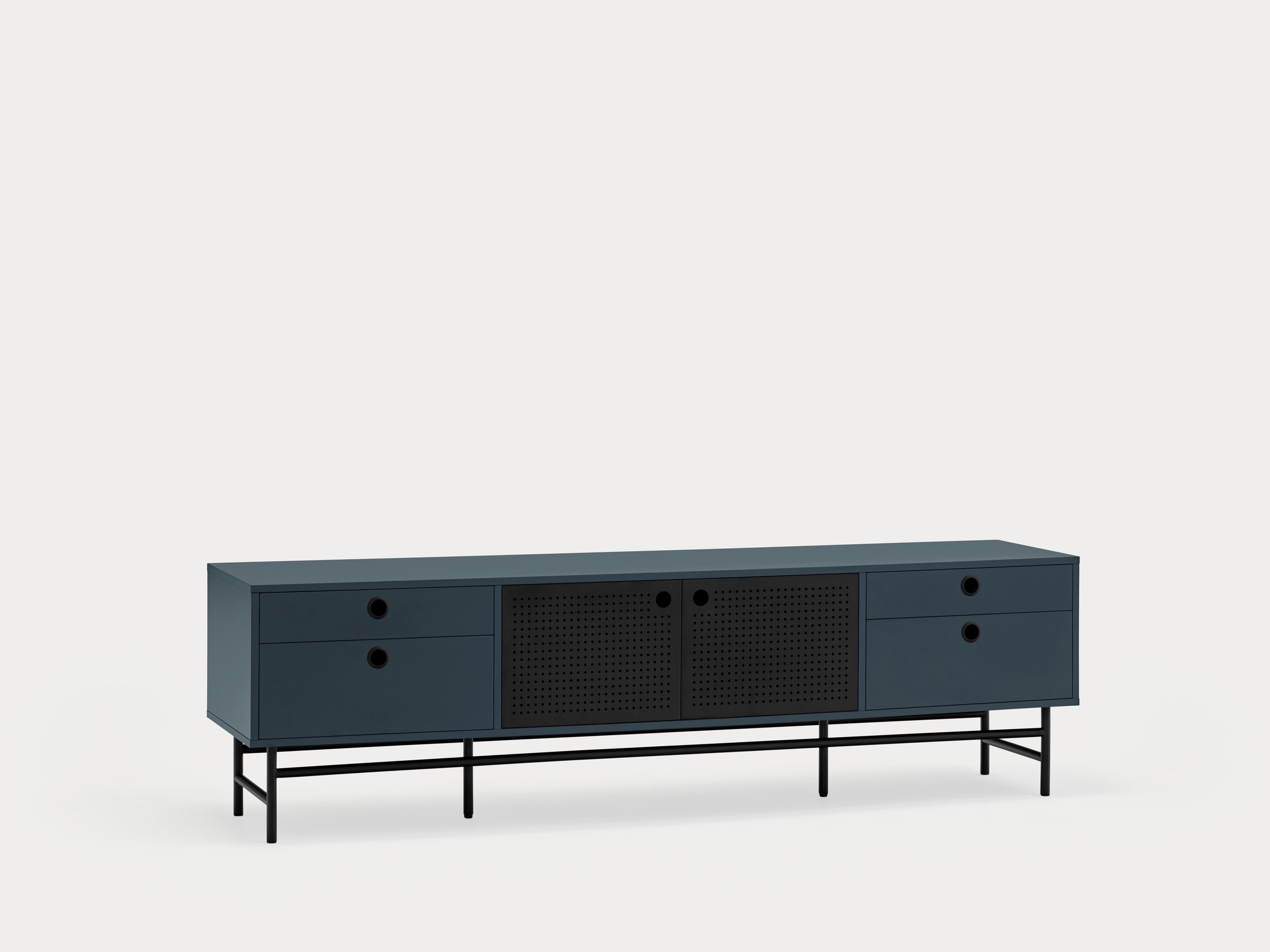 Шкаф для телевизора из МДФ с распашными дверцами и ящиками TEULAT точка ARCH-00150209 - Вид №12