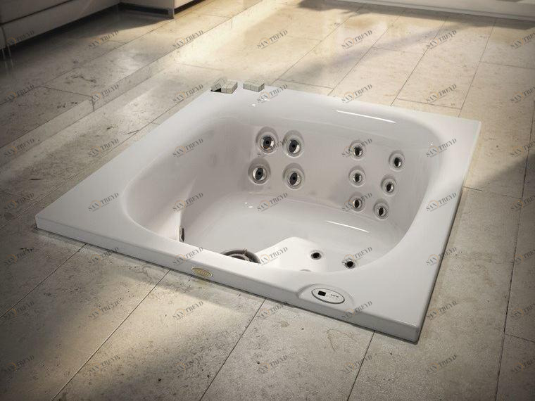 Jacuzzi® Встроенная 2-местная гидромассажная ванна Italian design sun-id-1429367
