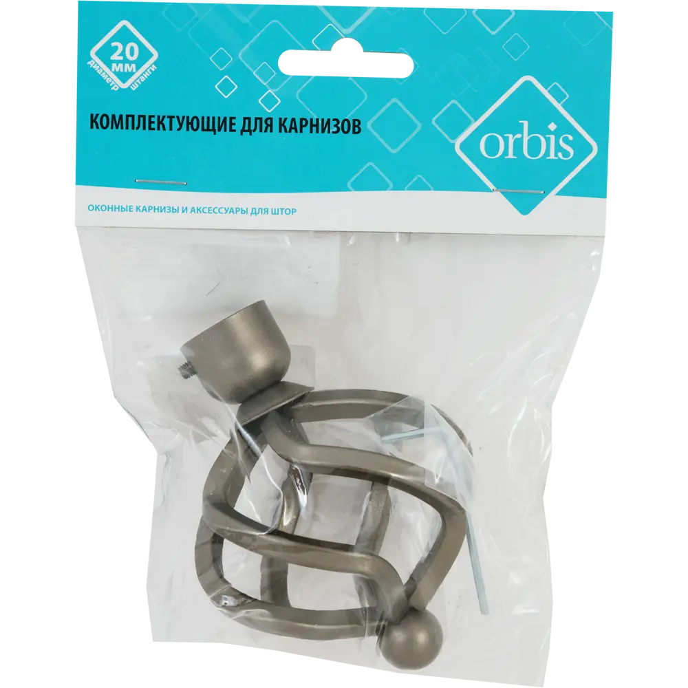 Наконечник Orbis Глобус, металл, цвет графит, 10 см STLM-2043702 - Вид №2