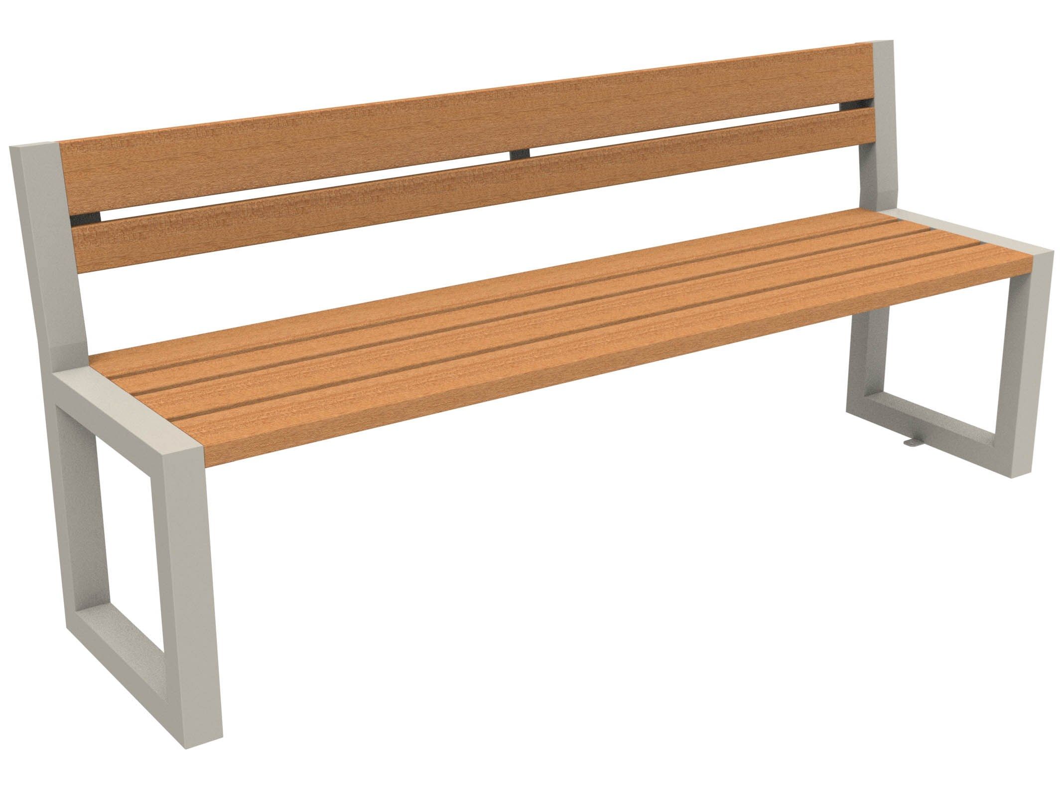 Скамья из окуме со спинкой Lazzari ритм ARCH-00140158 - Вид №13