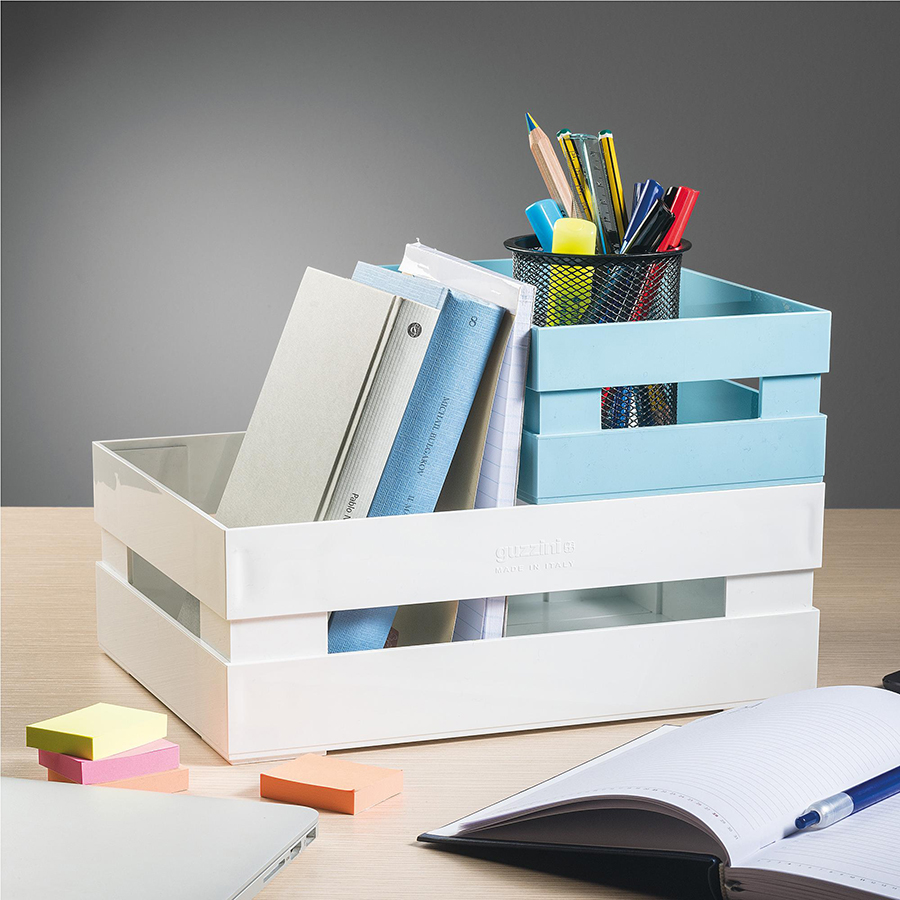 Ящик для хранения Tidy & Store S 22,4х5,4х8,7 см голубой Guzzini 169300134 - Вид №1