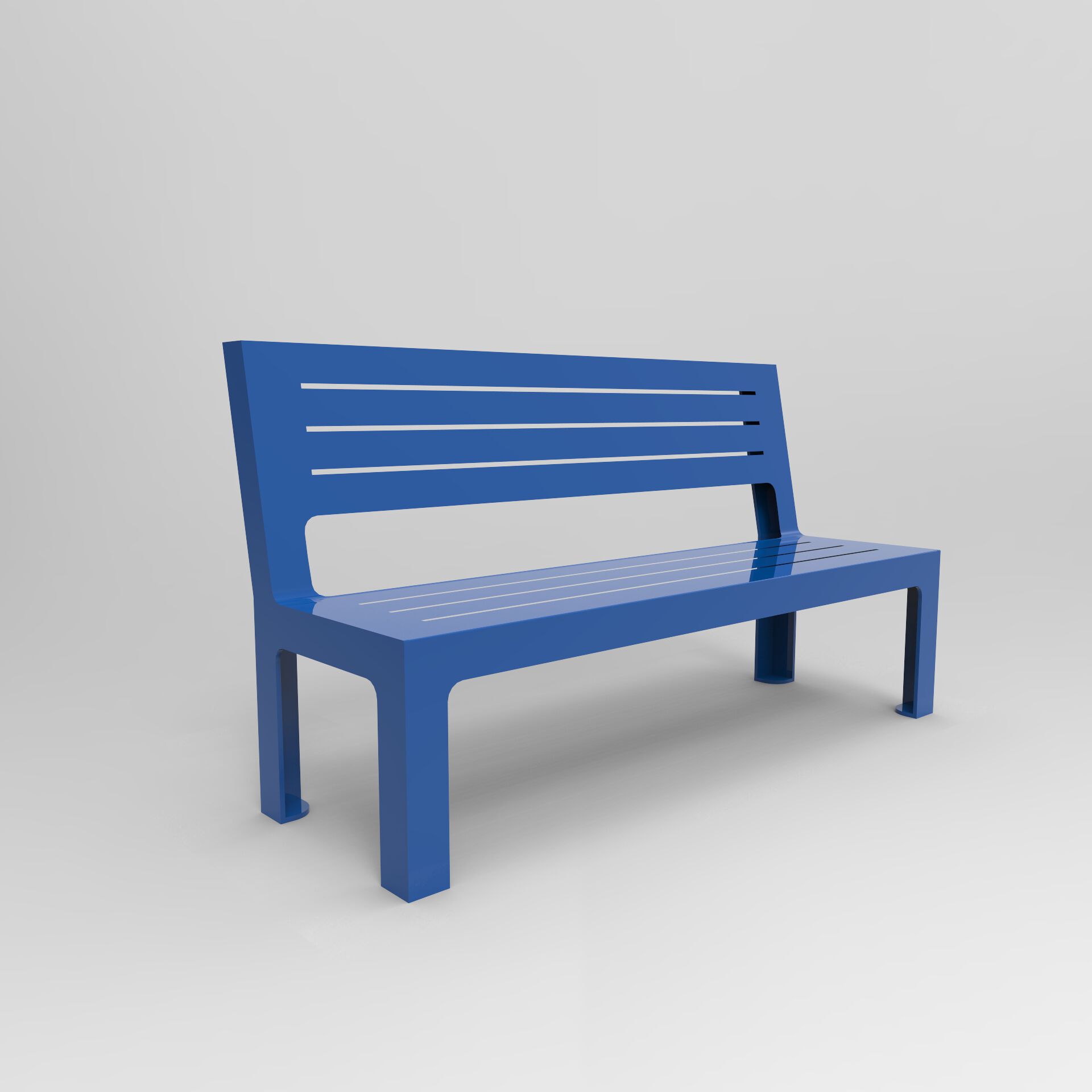 Стальная скамья со спинкой CITYSì Italy ARCH-00029605 - Вид №2