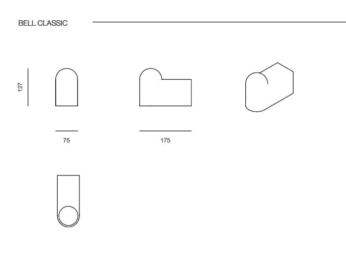Металлическая аппликация Rakumba BELL ARCH-00072156 - Вид №14