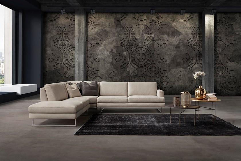 Rossini Sofas Секционный угловой диван в коже Narciso sun-id-1468501 - Вид №4