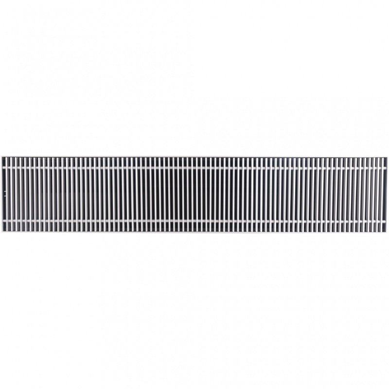 Конвектор внутрипольный STOUT SCN 110.240.2400 (Решётка роликовая, анодированный алюминий) SCN11001124240 - Вид №2