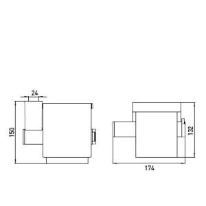 3500 001 00 Держатель туалетной бумаги Emco System Santreyd - Вид №2