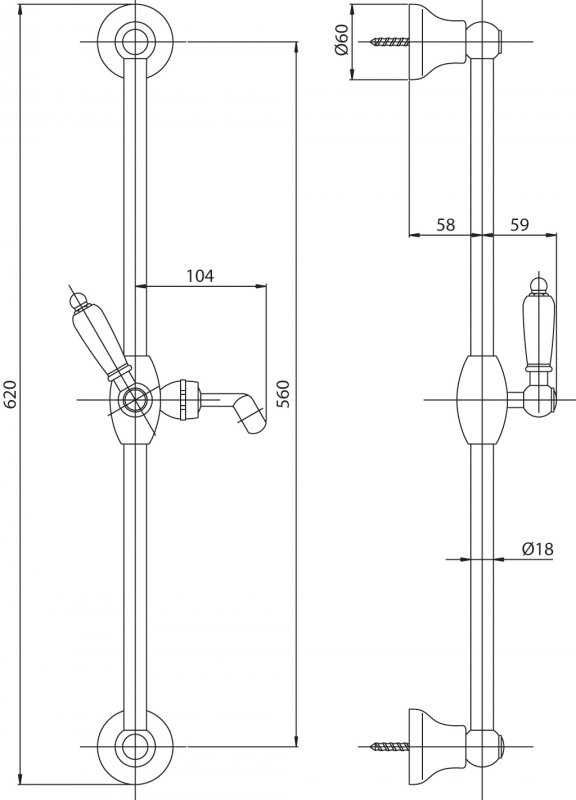Душевой гарнитур CEZARES LORD-SD-02-M - Вид №1