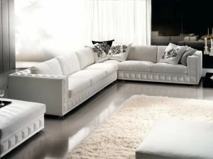 Former In Italia Модульный угловой диван из кожи и ткани Gordon plus